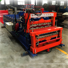 Professional Design Double Wave Galvanized Roofing Sheet Roll Forming Machine Exported Turkey